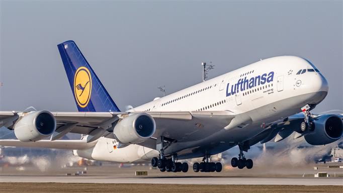"Lufthansa A380 Wheel Catches Fire During Landing at Delhi Airport, Injuries Reported"
