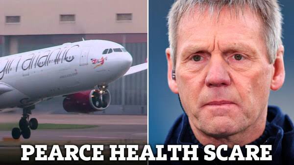 England great Stuart Pearce suffers Life Threatening health scare on trans-Atlantic jet forcing it to make emergency landing in Canada