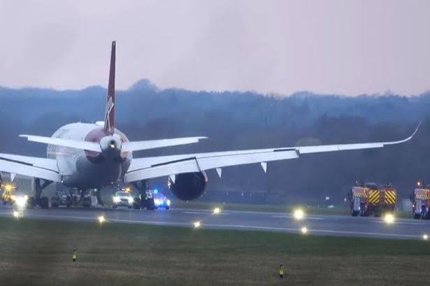 Virgin Atlantic Airbus 264-277 With Over 264 Passengers Rolls off Runway Hits Concrete Wall And……