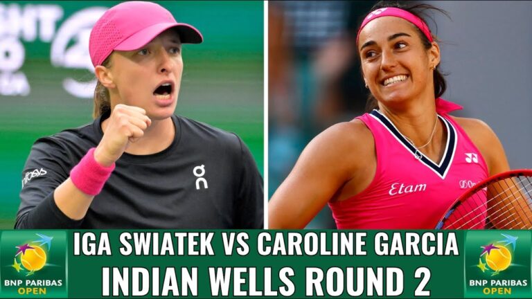 Caroline Garcia zaskakuje Igę Świątek, wygrywając w dwóch setach: 6-3, 6-2!