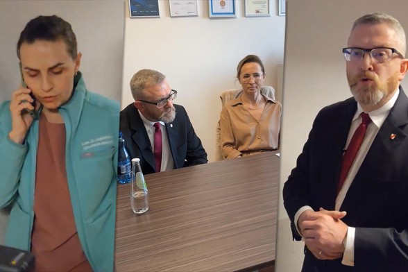 Poseł Braun przetrzymywał ginekolożkę. Ta komentuje: przez niego oddział patologii ciąży został bez nadzoru