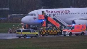 Emergency landing of Lufthansa flight at Hamburg Airport due to coffee machine incident