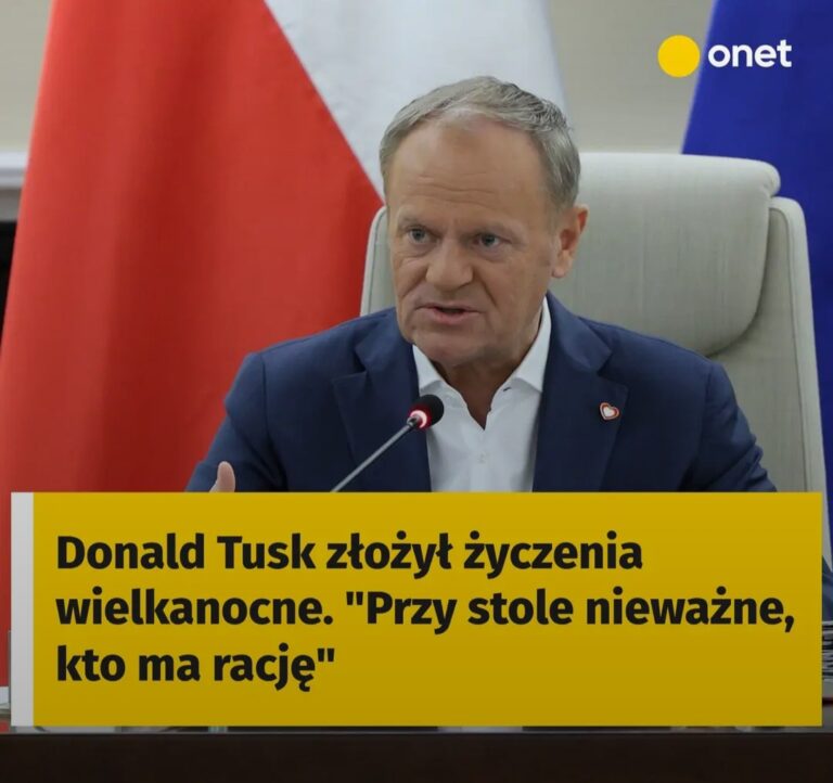Donald Tusk złożył życzenia wielkanocne. “Przy stole nieważne, kto ma rację”