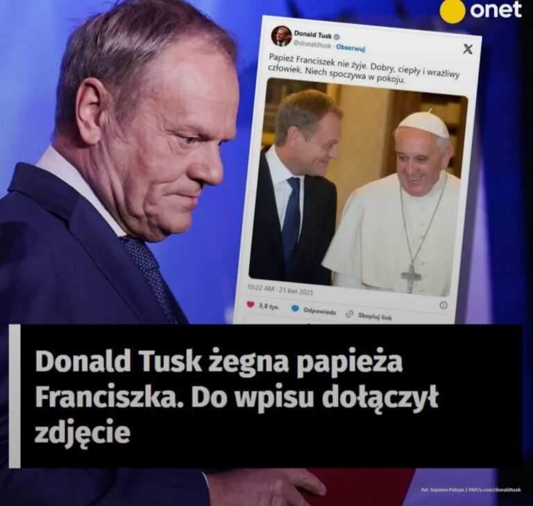 Donald Tusk żegna papieża Franciszka. Do wpisu dołączył zdjęcie