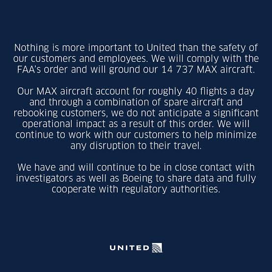 United Airline Issues An Urgent Statement …Here is what To Know