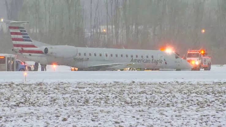 American Airlines Flight With 180 Passengers Aboard Rolls Off Runway