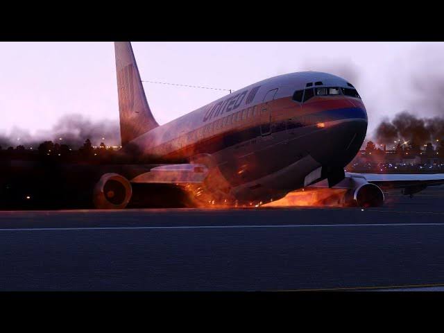 „Jak samolot United Airlines stracił równowagę w trakcie lotu i runął… Wszystkie osoby na pokładzie nie przeżyły”