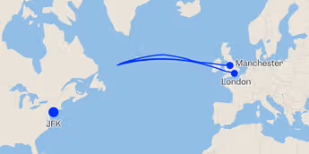 Passengers spent 8 hours on a transatlantic flight that turned around about 300 miles from North America