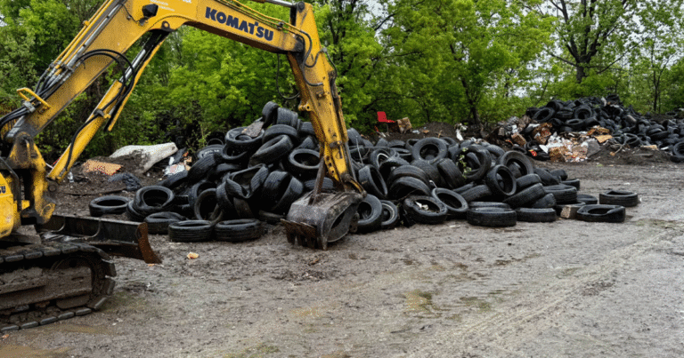 Town of Niagara and Reworld team up to remove thousands of illegally dumped tires