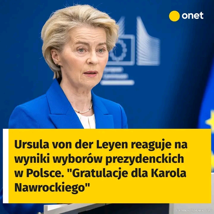 🇪🇺 Szefowa Komisji Europejskiej kieruje przesłanie do nowego prezydenta Polski ➡️