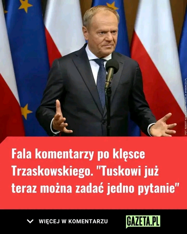 Klęska Trzaskowskiego to klęska rządu”. 👉