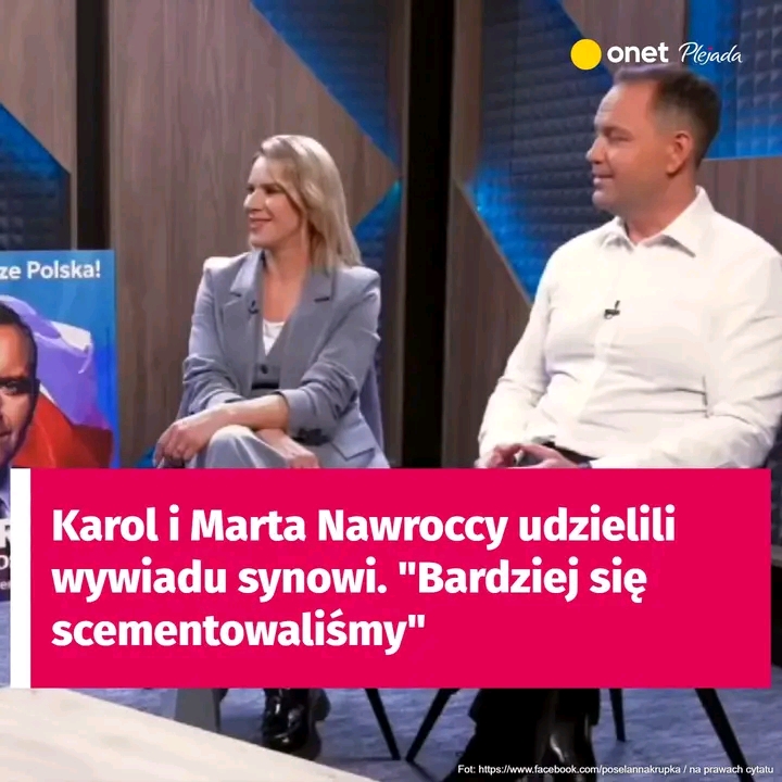 Karol i Marta Nawroccy udzielili wywiadu synowi. “Bardziej się scementowaliśmy