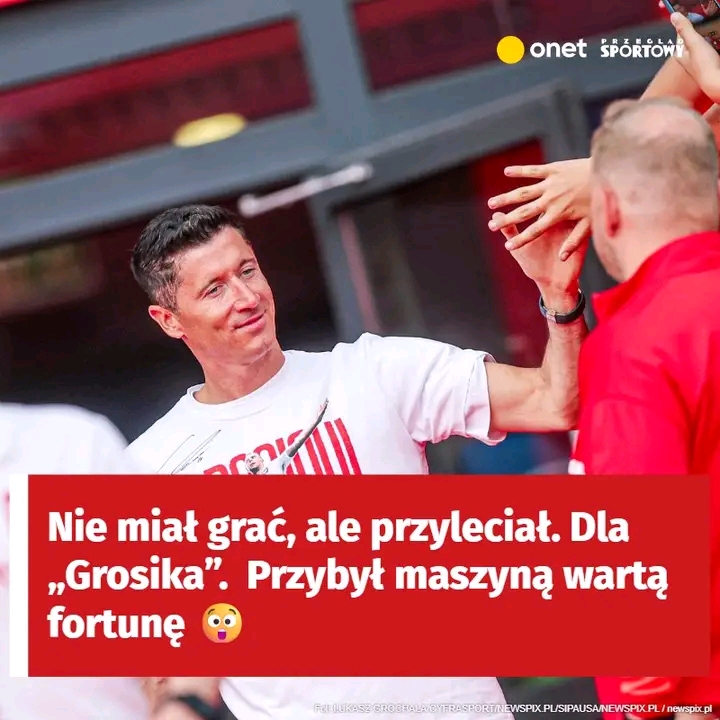 Taką maszyną Lewandowski przybył na pożegnanie Grosickiego. Jest warta fortunę