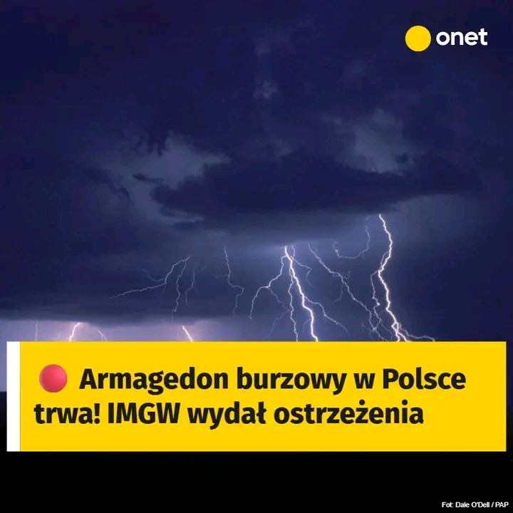 Przez Polskę przetoczą się kolejne burze. IMGW wydał ostrzeżenia