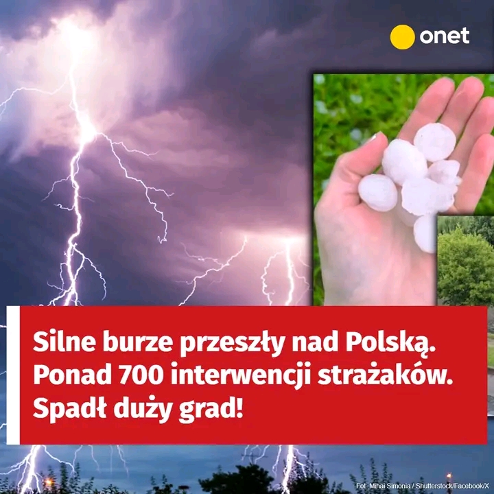 W sobotę nad Polską przechodził silny front burzowy! ▶️