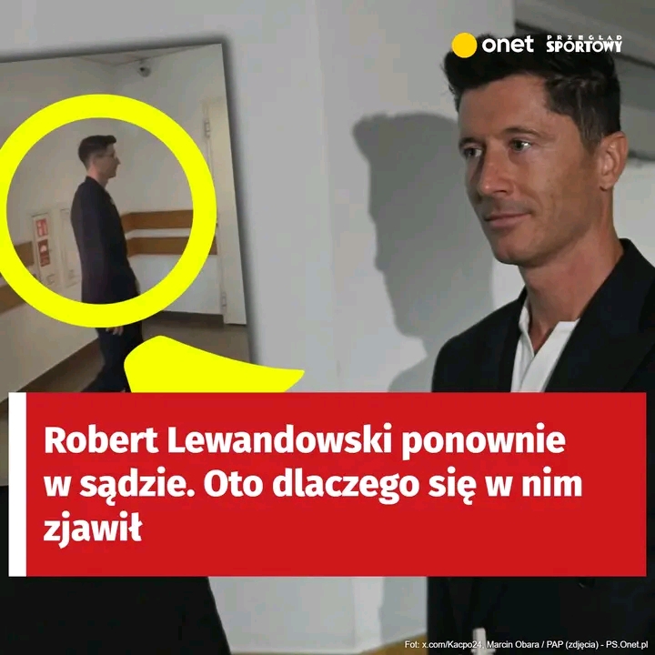 Robert Lewandowski znów pojawił się w sądzie. Tym razem jednak w nieco innej roli ➡️