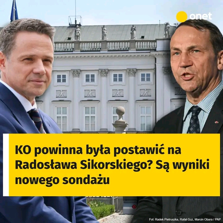KO powinno wybrać Radosława Sikorskiego? Nowe wyniki sondażu w