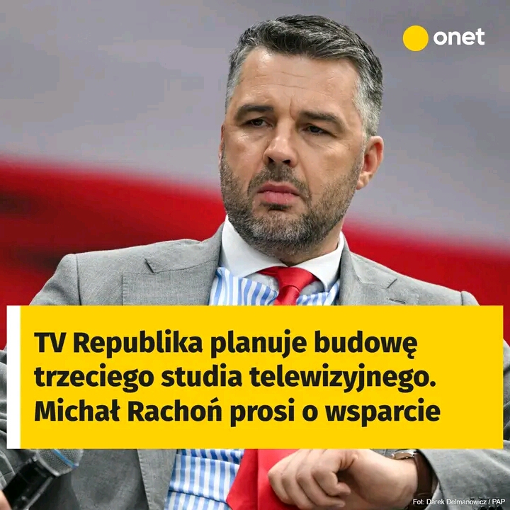 Republikanin telewizyjny planuje budowę trzeciego studia telewizyjnego. Michal Rachon prosi o wsparcie