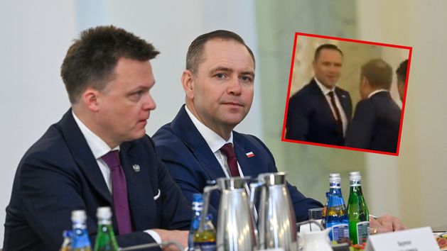 Tusk i Nawrocki w jednym miejscu. Media uchwyciły moment przywitania Karol Nawrocki wziął udział w posiedzeniu RBN