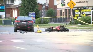 One person dead following crash between vehicle and motorcycle in Niagara Falls