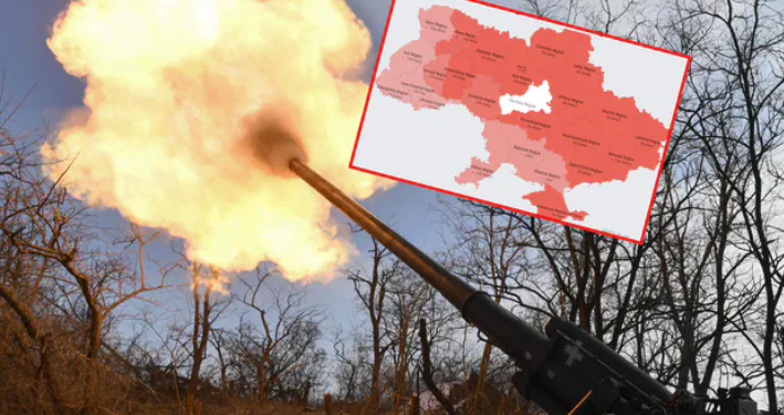 Cała Ukraina „na czerwono”. Nocny atak Rosji