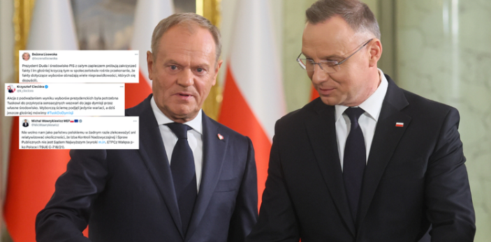 Ostra wymiana zdań między Donaldem Tuskiem a Andrzejem Dudą. Sieć zalała fala komentarzy