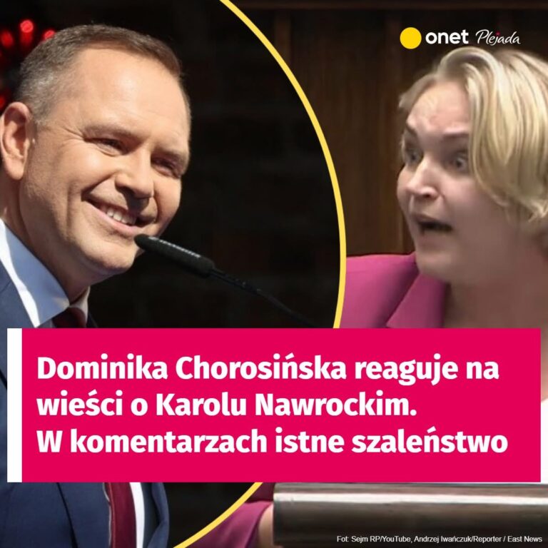 Dominika Chorosińska reaguje na wieści o Karolu Nawrockim. W komentarzach istne szaleństwo