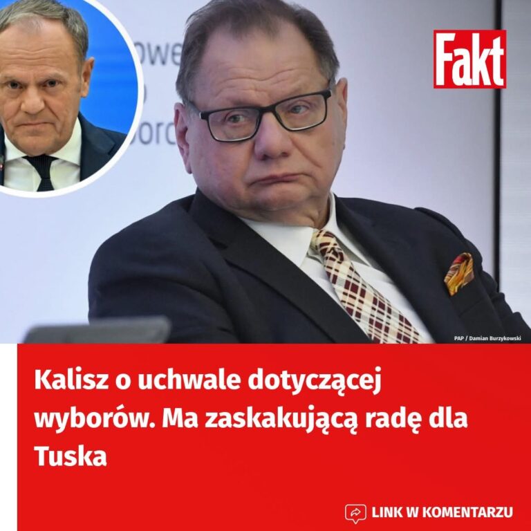 Kalisz o uchwale dotyczącej wyborów. Ma zaskakującą radę dla Tuska