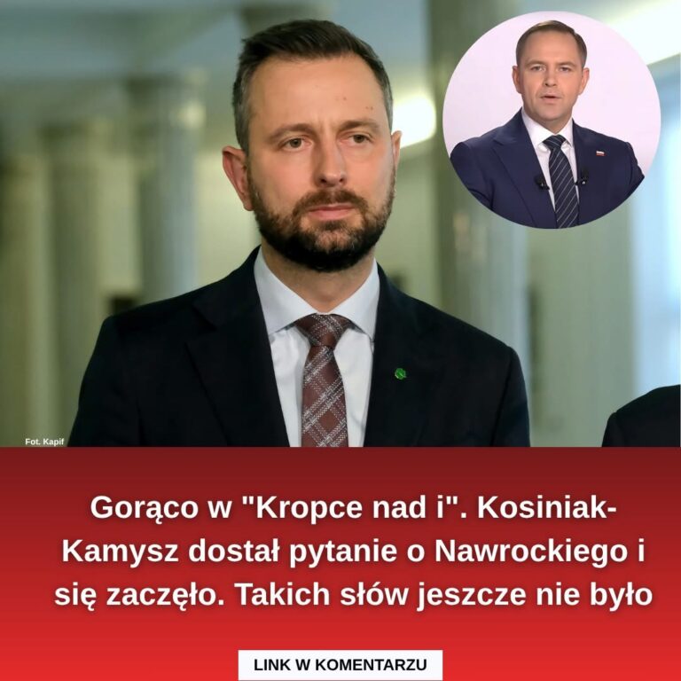 Nerwowo w “Kropce nad i”. Kosiniak-Kamysz skrytykował Nawrockiego. “Bardzo źle robi”