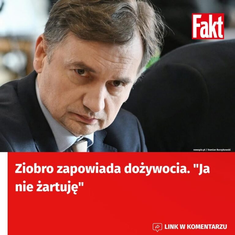 Ziobro zapowiada dożywocia. “Ja nie żartuję”