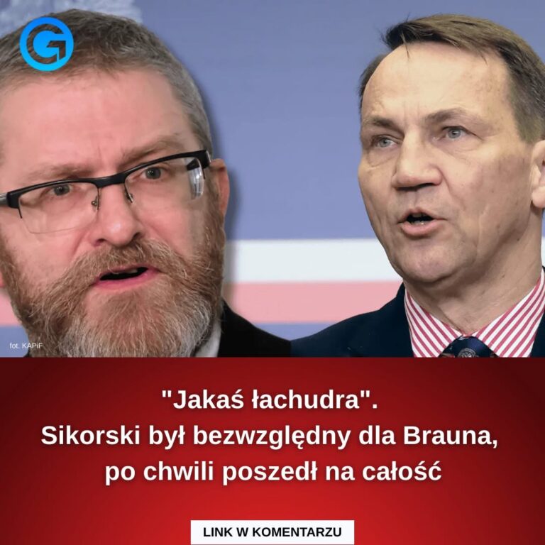 “Jakaś łachudra”. Sikorski był bezwzględny dla Brauna, po chwili poszedł na całość