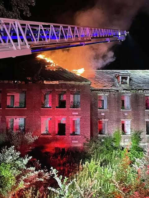 Preston firefighters battled blaze at old Norwich Hospital Saturday, officials say