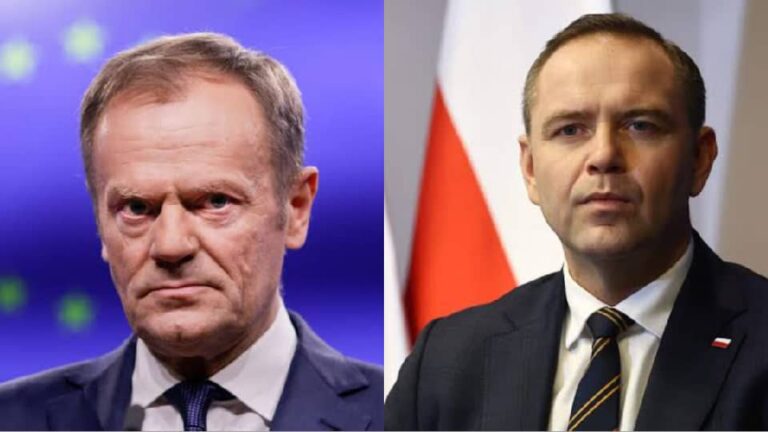 „Polityczne Trzęsienie Ziemi! Rzekomo Premier Polski Nagle Rezygnuje po Wybuchowym Starciu z Prezydentem Nawrockim!”