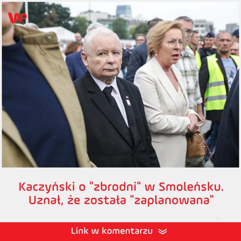 Kaczyński o “zbrodni” w Smoleńsku. Uznał, że została “zaplanowana”