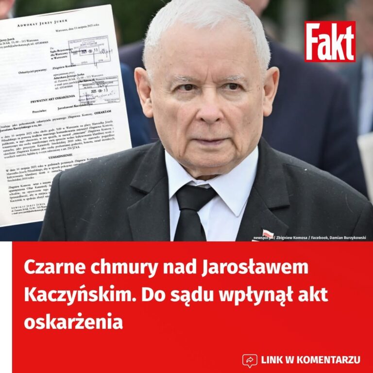 Czarne chmury nad Jarosławem Kaczyńskim. Do sądu wpłynął akt oskarżenia