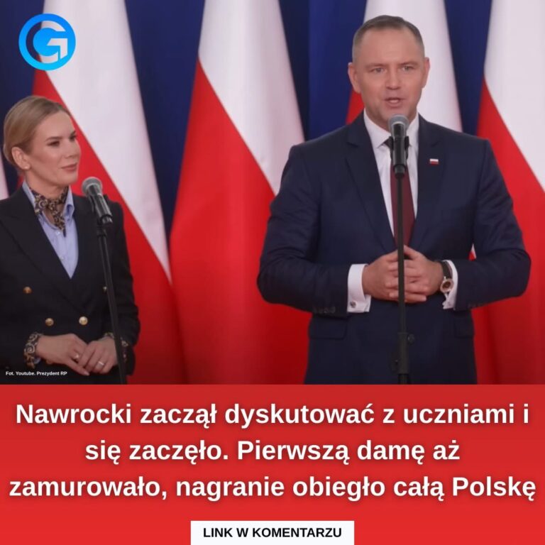 Nawrocki zaczął dyskutować z uczniami. Pierwszą damę aż zamurowało, nagranie to hit