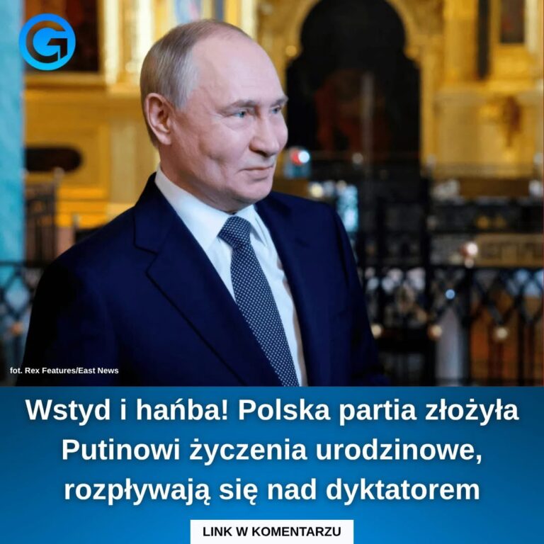Wstyd i hańba. Polska partia złożyła Putinowi życzenia urodzinowe, rozpływają się nad dyktatorem