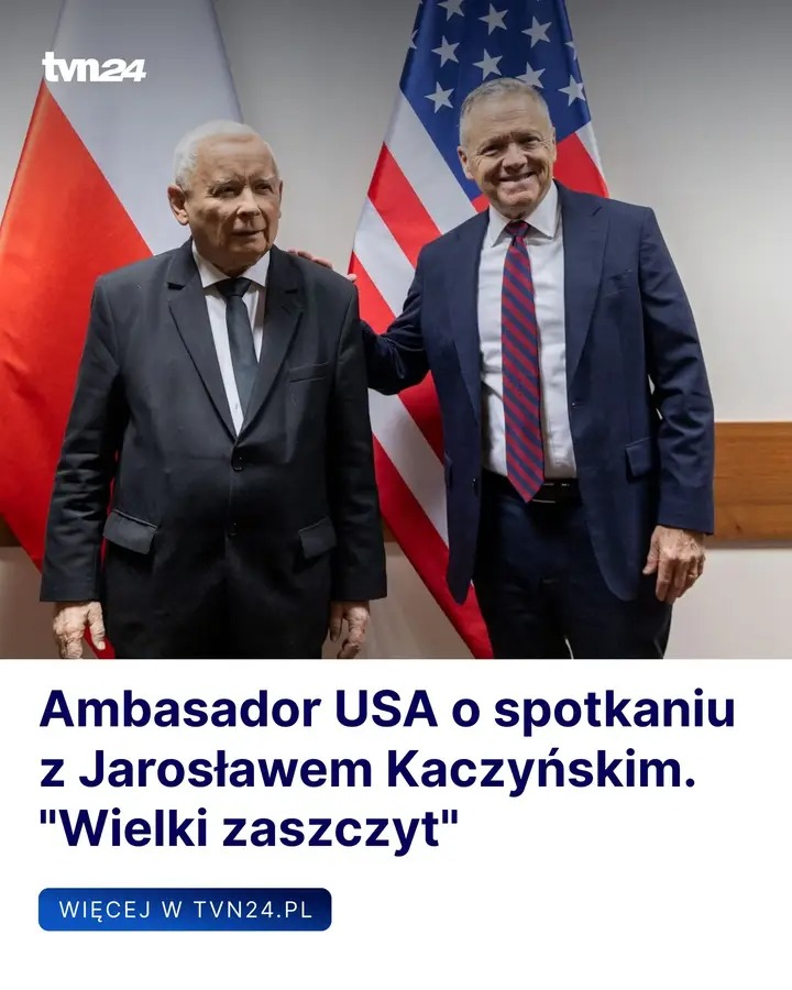 Ambasador USA o spotkaniu z Jarosławem Kaczyńskim. “Wielki zaszczyt”