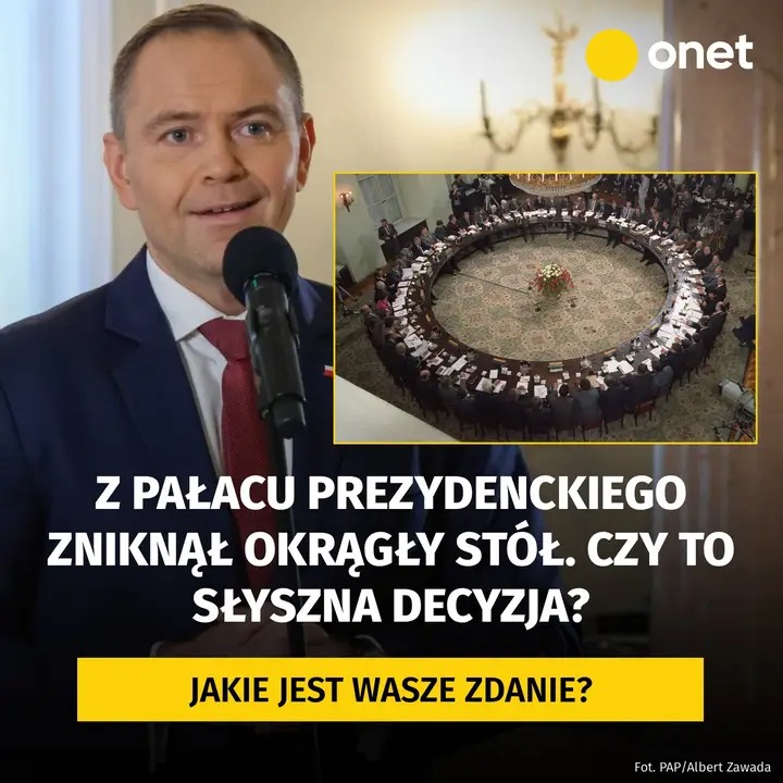 Okrągły Stół znika z Pałacu Prezydenckiego. “Dziś skończył się w Polsce postkomunizm”