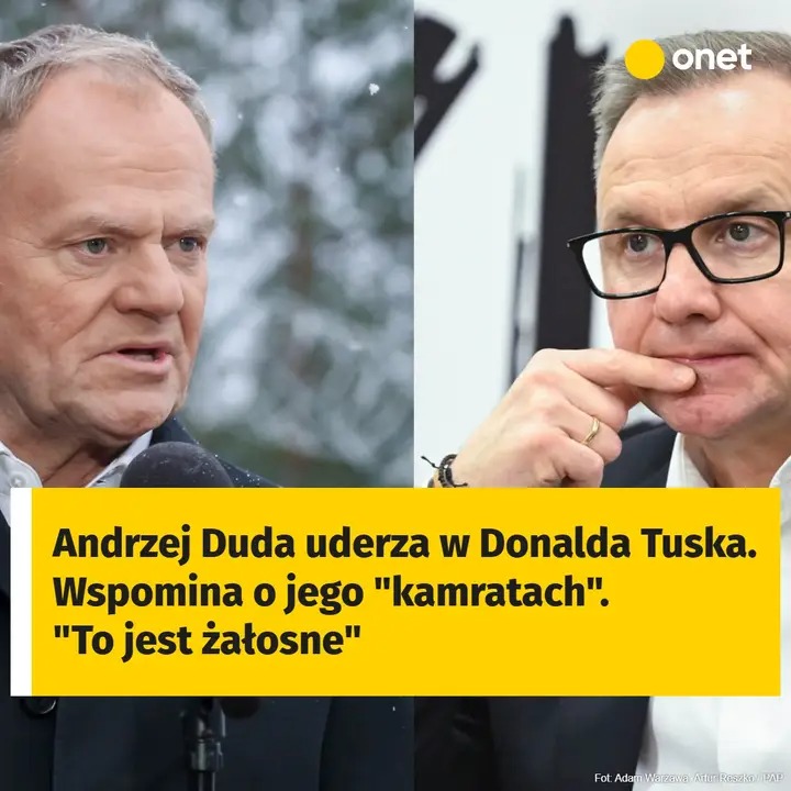 Andrzej Duda uderza w Donalda Tuska. Wspomina o jego “kamratach”. “To jest żałosne”