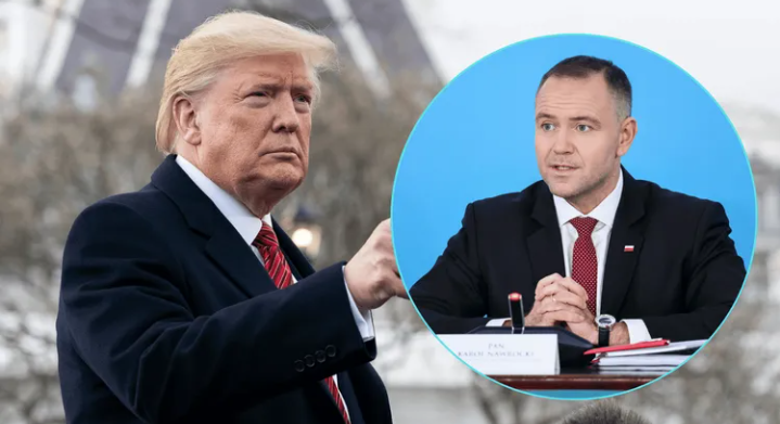 Trump przemawiał, gdy nagle zwrócił się do Nawrockiego. Mało kto spodziewał się takich słów