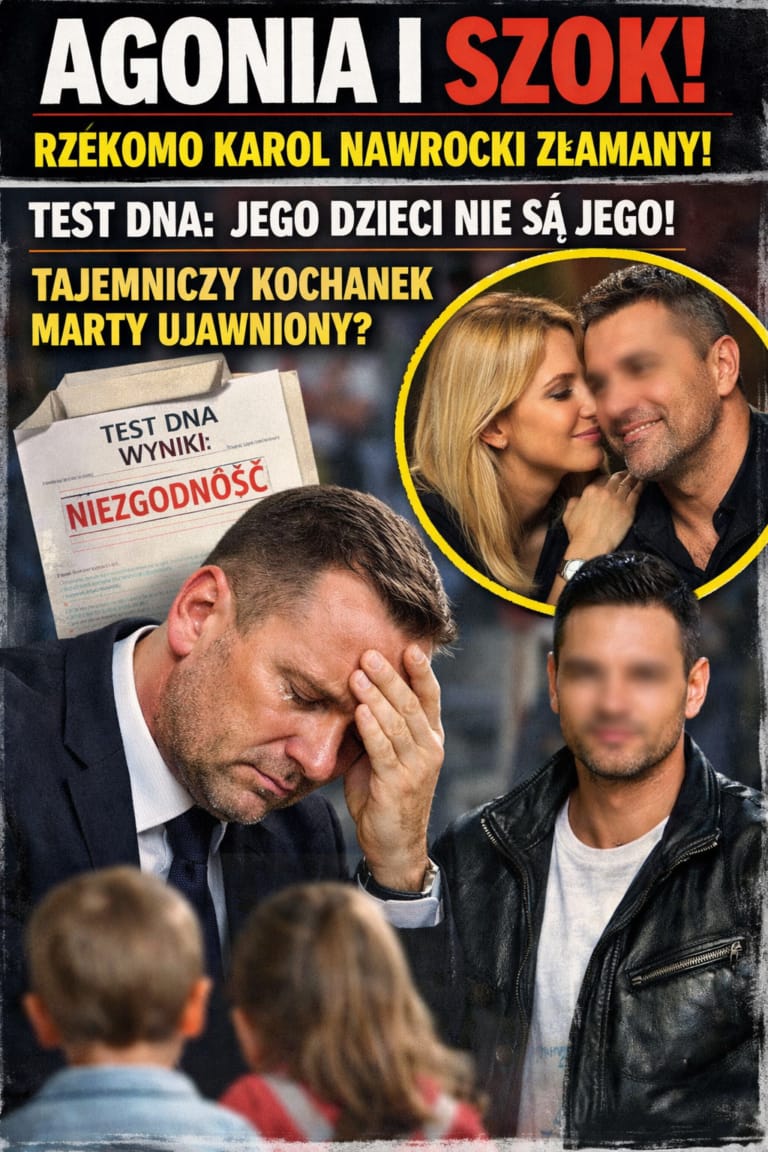 Agonia i szok: Karol Nawrocki, gdy test DNA potwierdził, że jego dwoje dzieci nie jest jego, a tajemniczy kochanek Marty został ujawniony w Polsce.