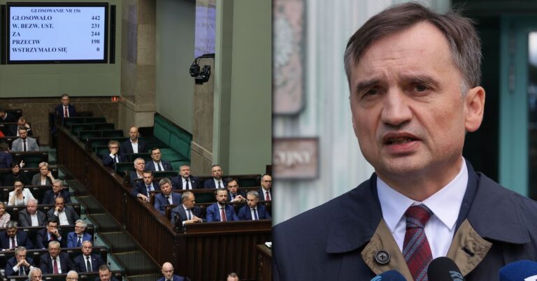 Polski rząd   ogłasza plan uwięzienia Zbigniewa Ziobry po naciskach ze strony społeczeństwa.”