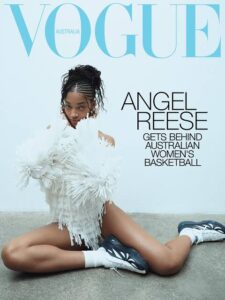 Angel Reese breaks the internet with Vogue Australia cover” — Reese is also making waves in fashion and branding with major magazine features and her Reebok signature shoe. �